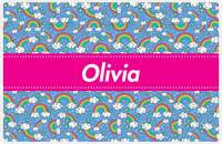 Thumbnail for Personalized Rainbow Placemat I - Ribbon Nameplate -  View