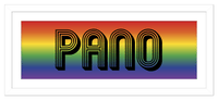 Thumbnail for Personalized Rainbow 38x13 Pano Wall Art - Front View