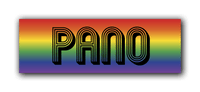 Thumbnail for Personalized Rainbow 38x13 Pano Wall Art - Front View