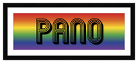 Thumbnail for Personalized Rainbow 38x13 Pano Wall Art - Front View