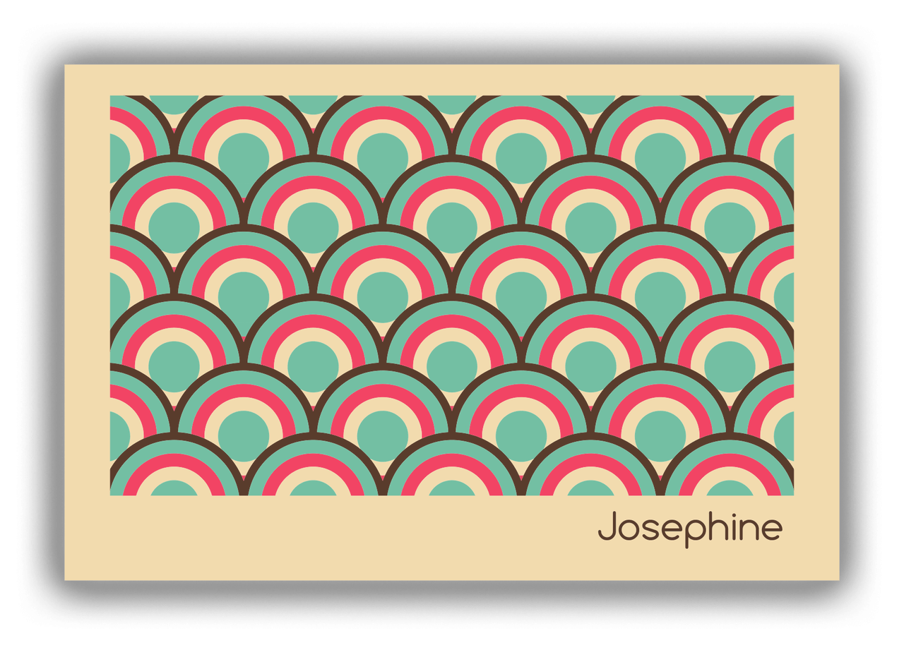 Personalized Retro Arches Canvas Wrap & Photo Print - Front View