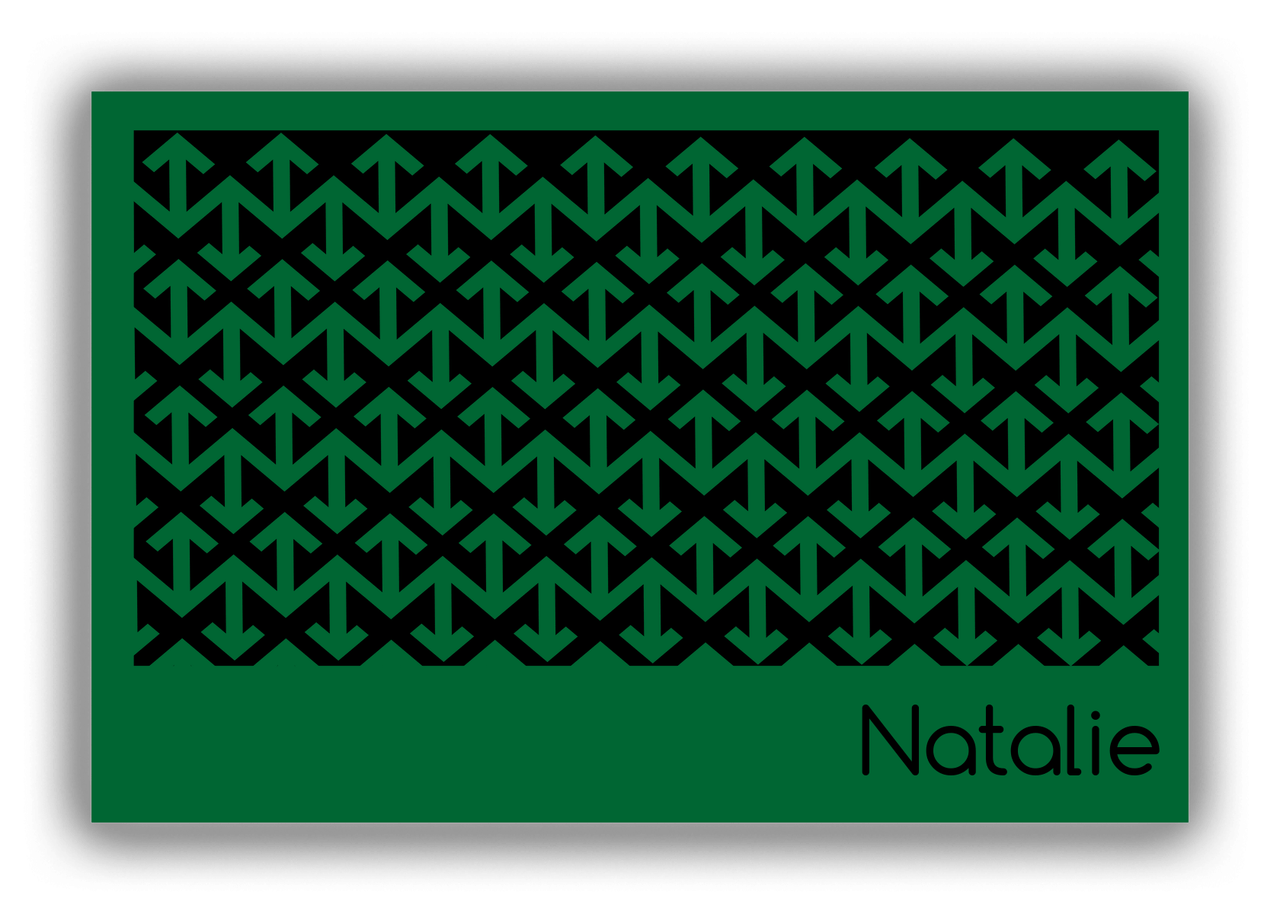 Personalized Retro Arrows Canvas Wrap & Photo Print - Front View