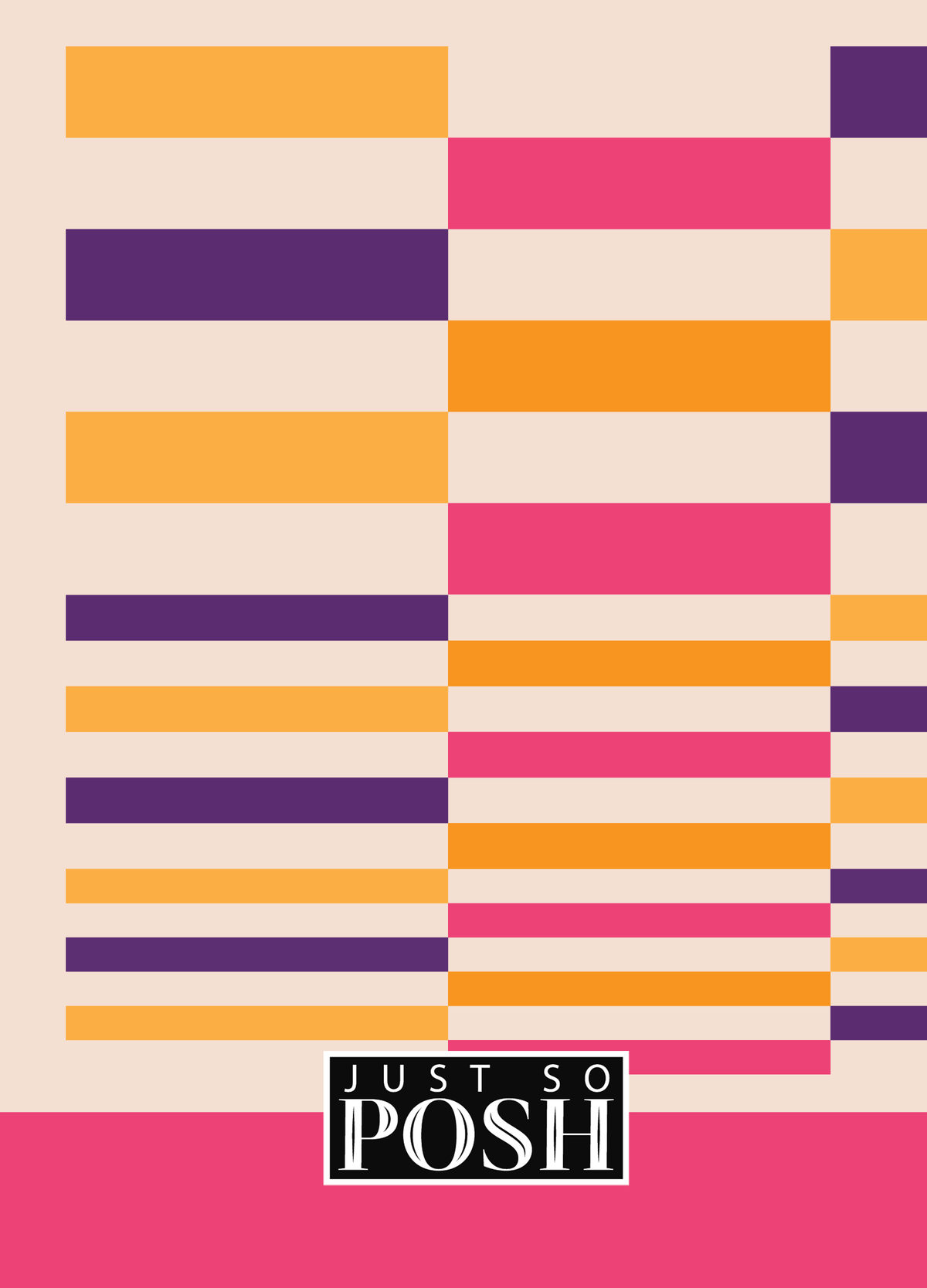 Retro Checkered Journal - Back View