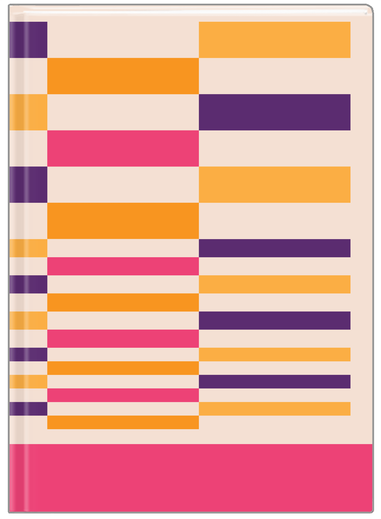 Retro Checkered Journal - Front View