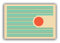 Thumbnail for Retro Circle Stripes Canvas Wrap & Photo Print - Front View