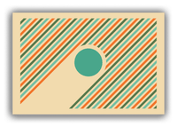 Thumbnail for Retro Circle Stripes Canvas Wrap & Photo Print - Front View