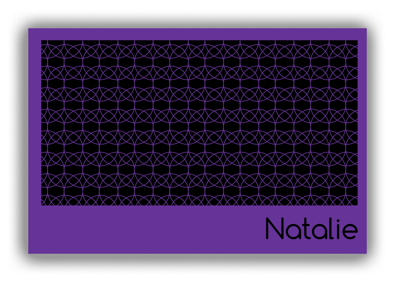 Personalized Retro Circles Canvas Wrap & Photo Print - Front View