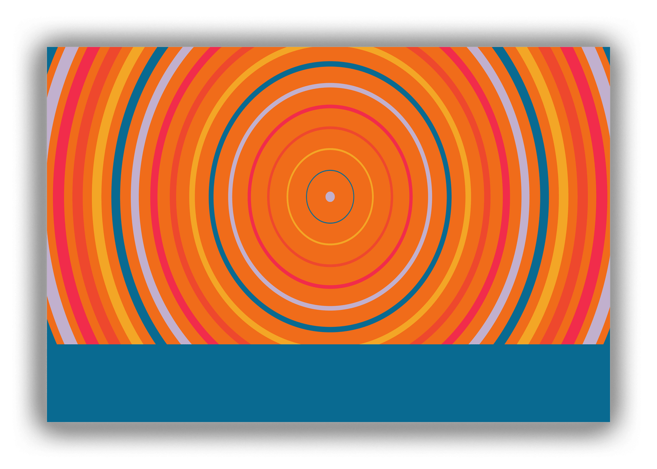 Retro Circles Canvas Wrap & Photo Print - Front View