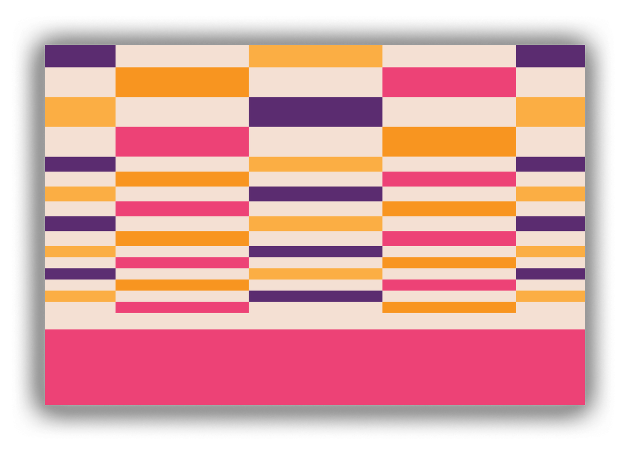 Retro Checkered Canvas Wrap & Photo Print - Front View