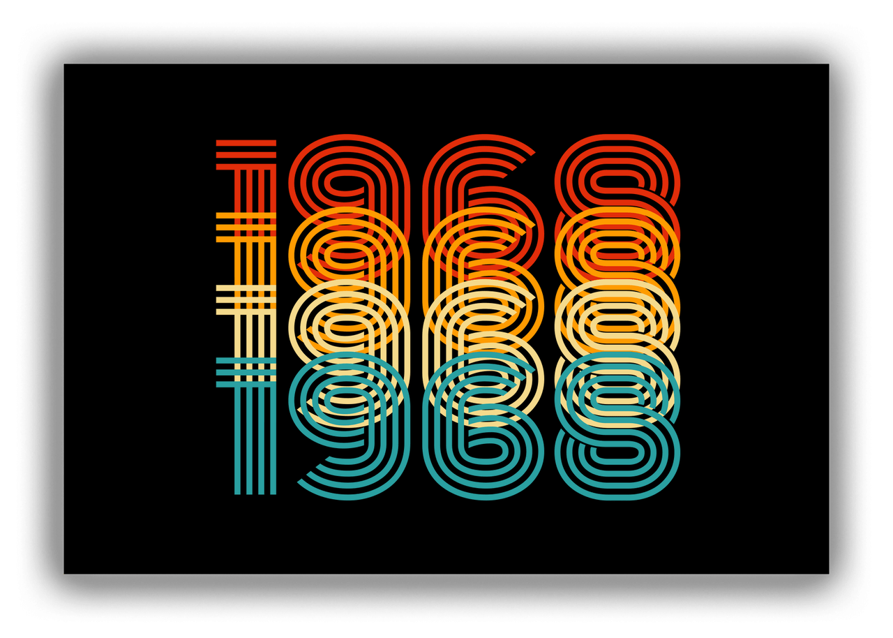 Retro Canvas Wrap & Photo Print - 1968 - Front View