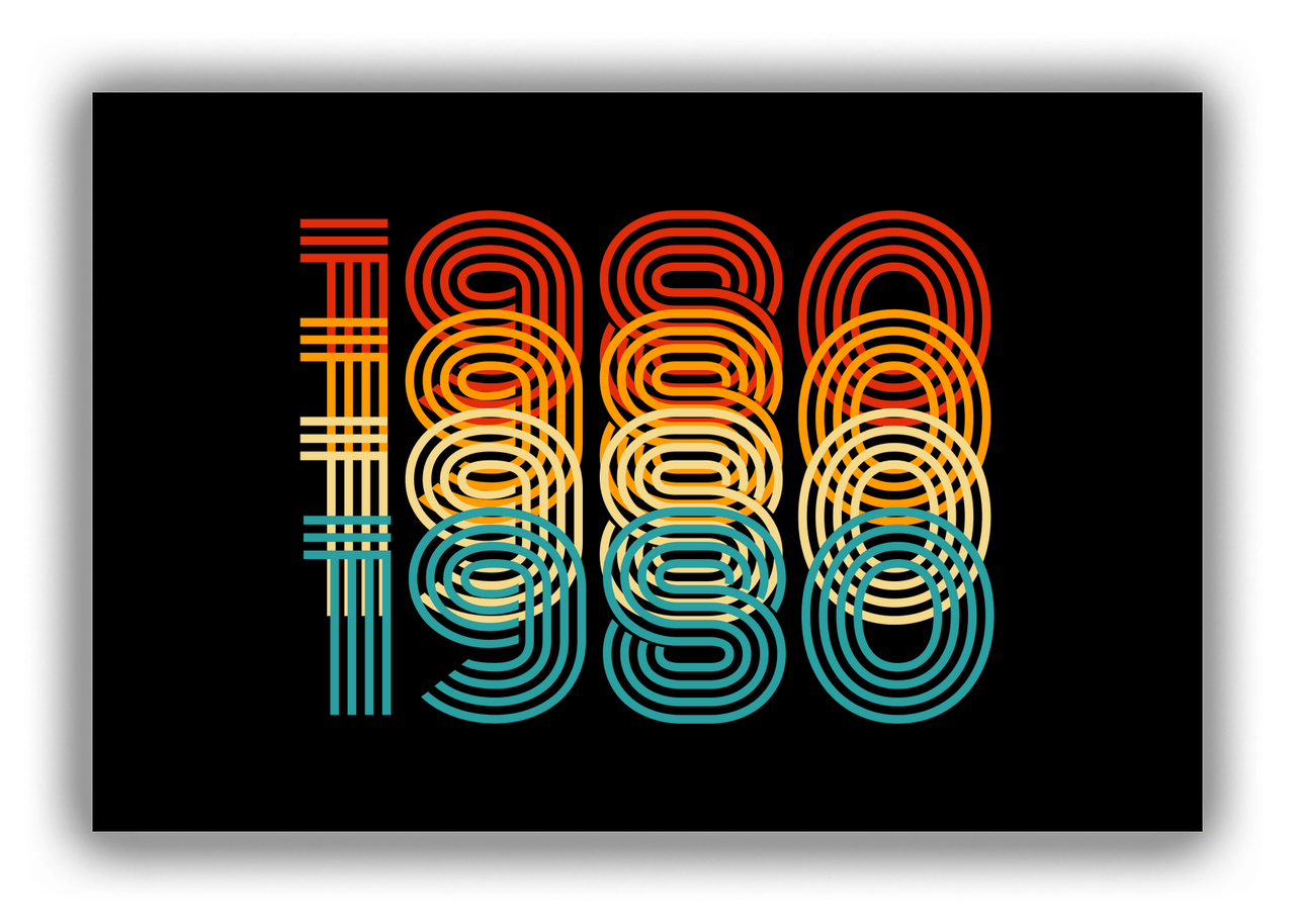Retro Canvas Wrap & Photo Print - 1980 - Front View