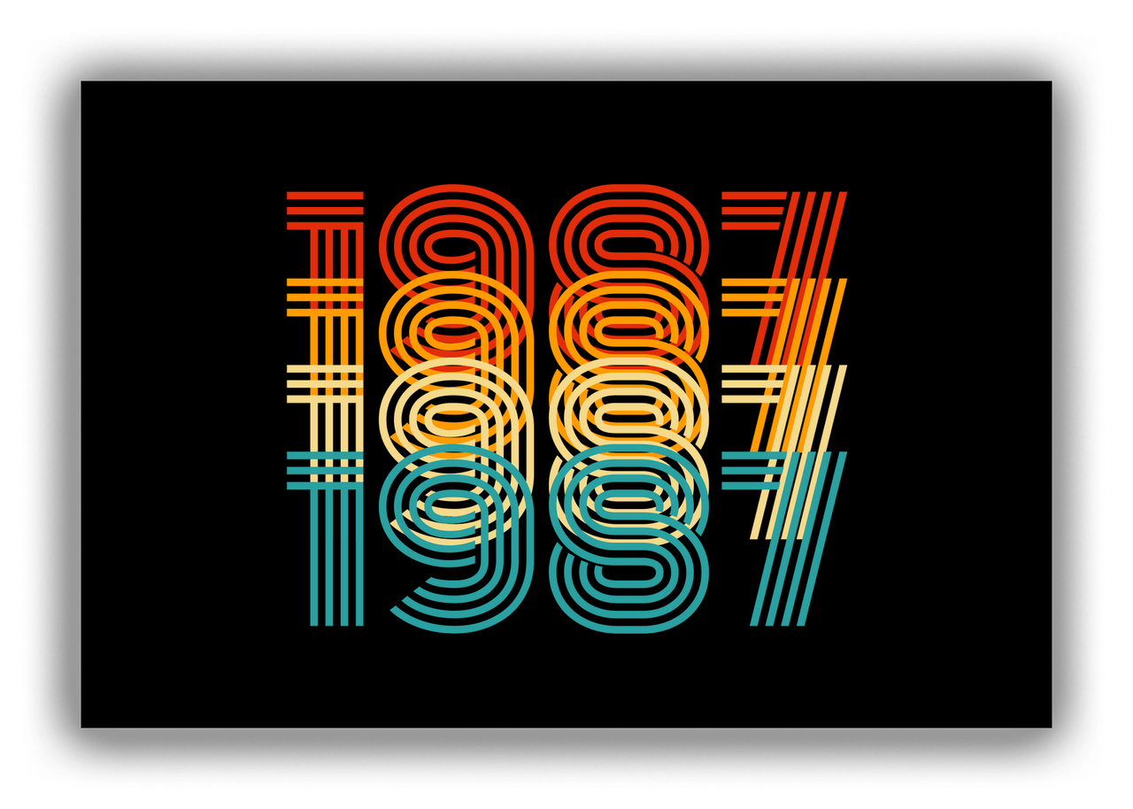Retro Canvas Wrap & Photo Print - 1987 - Front View