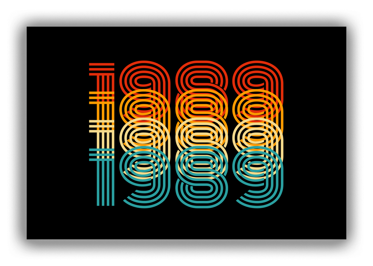 Retro Canvas Wrap & Photo Print - 1989 - Front View