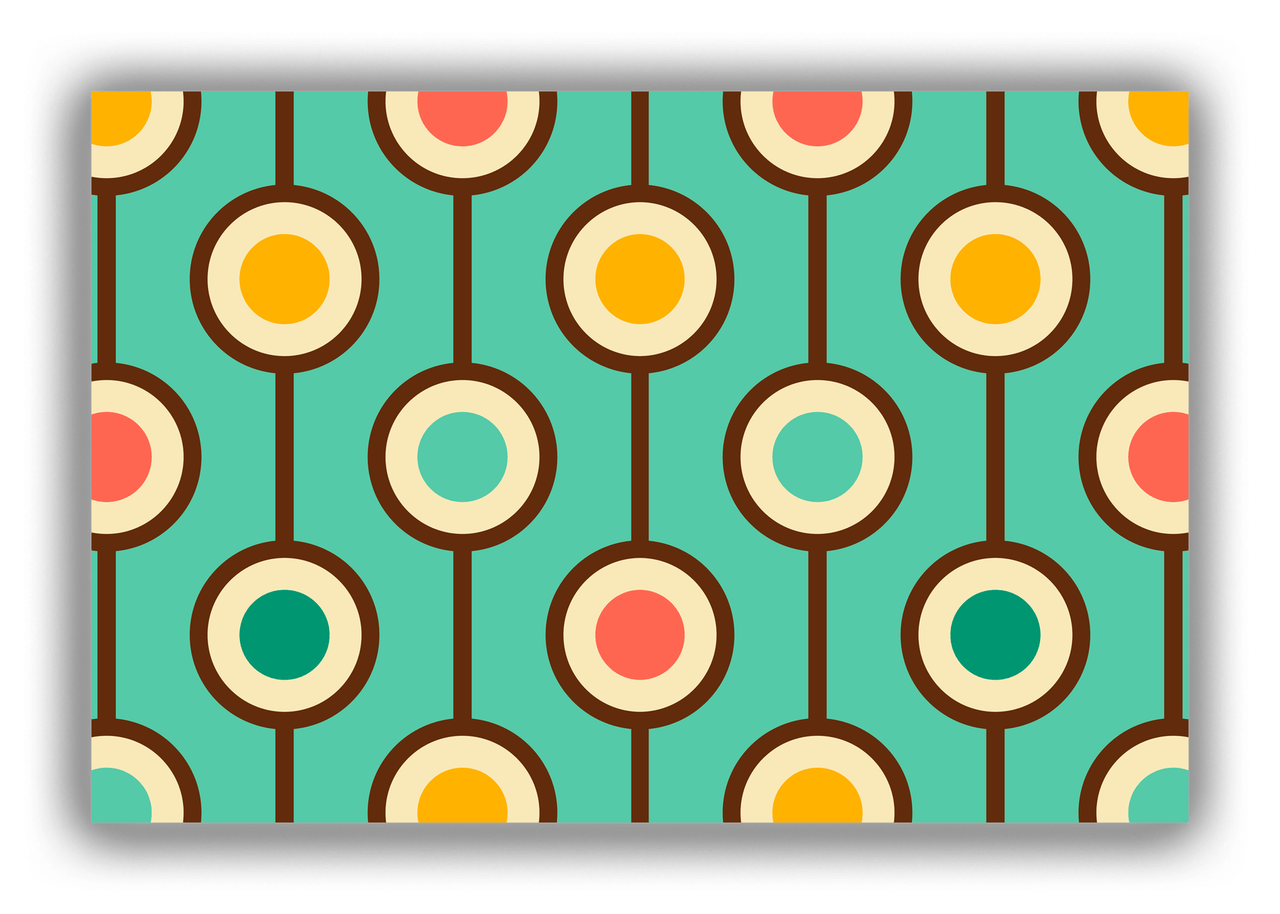 Retro Dots Canvas Wrap & Photo Print - Front View
