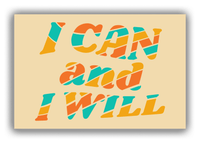 Thumbnail for Retro I Can And I Will Canvas Wrap & Photo Print - Front View