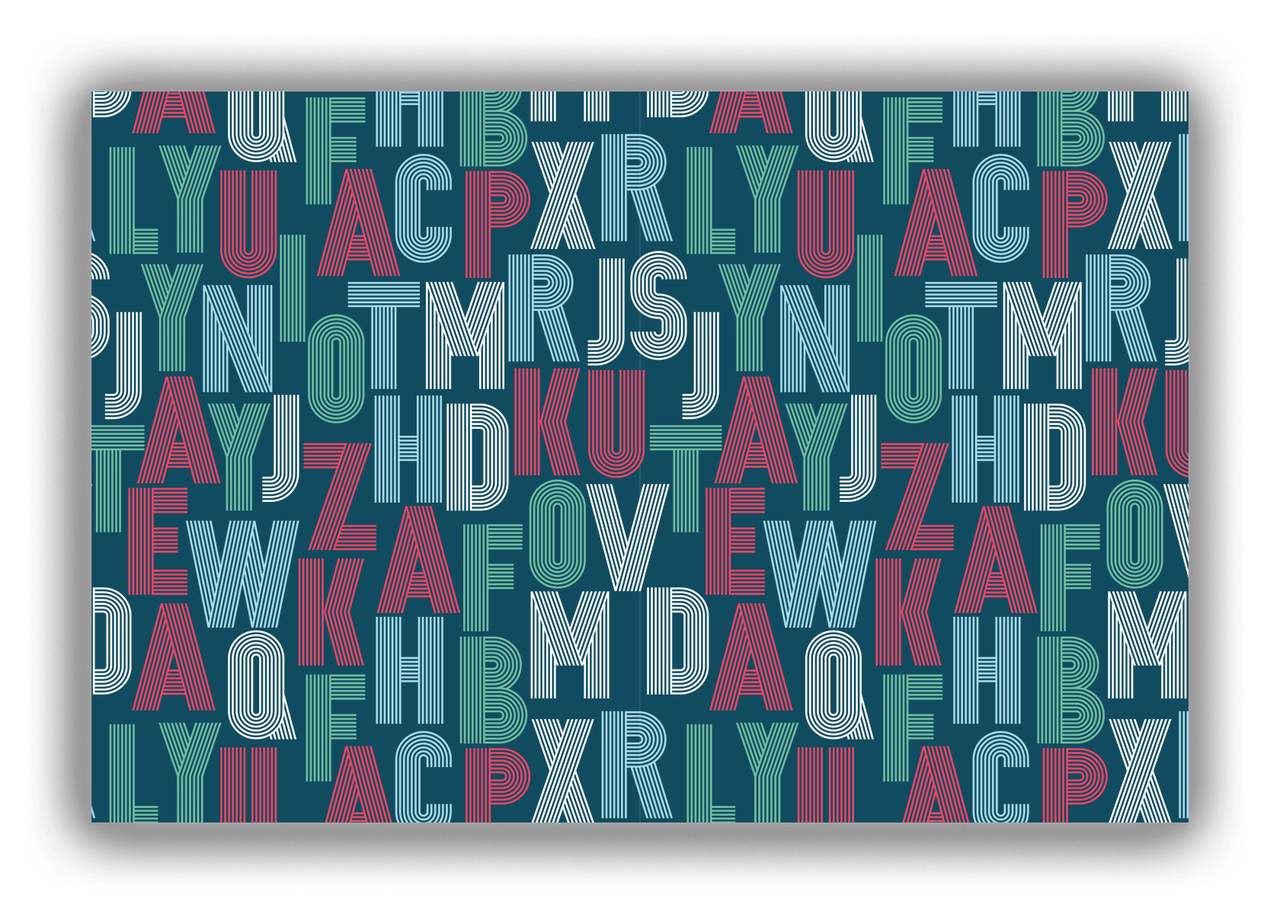 Retro Letters Canvas Wrap & Photo Print - Front View