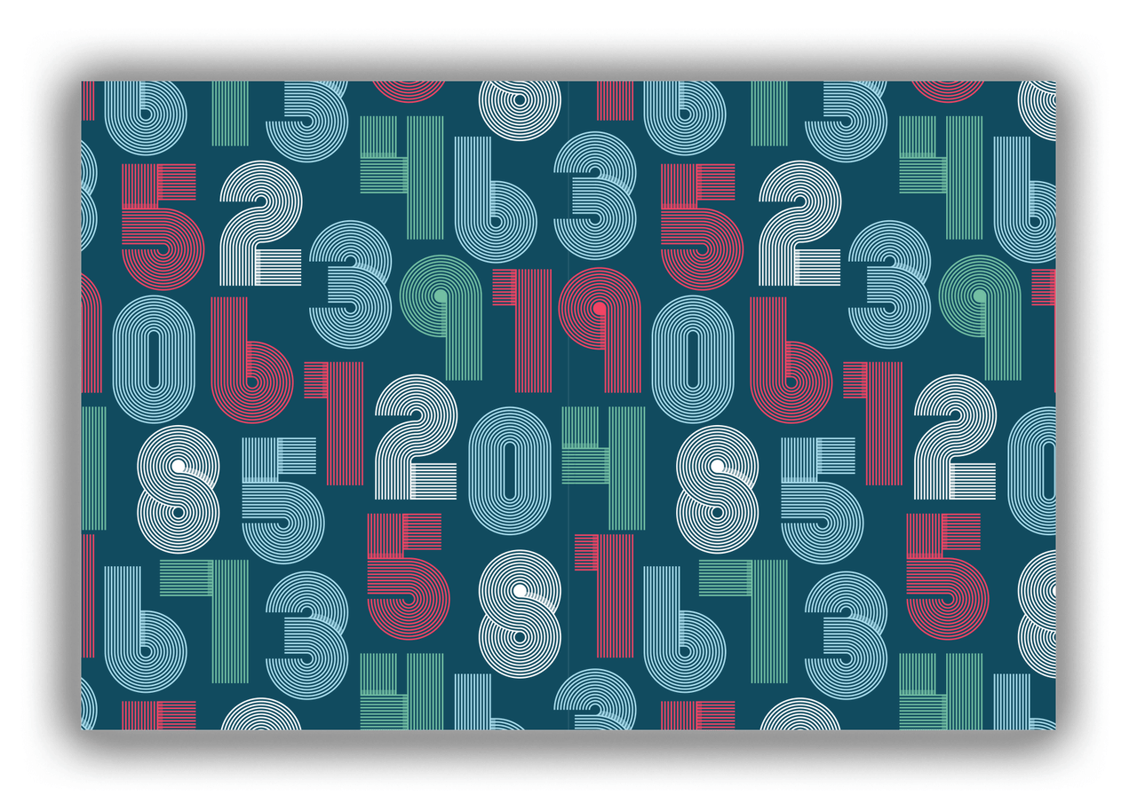 Retro Numbers Canvas Wrap & Photo Print - Front View