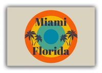 Thumbnail for Personalized Retro Palm Trees Canvas Wrap & Photo Print - Front View