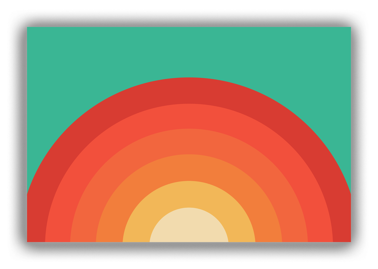 Retro Radial Canvas Wrap & Photo Print - Front View