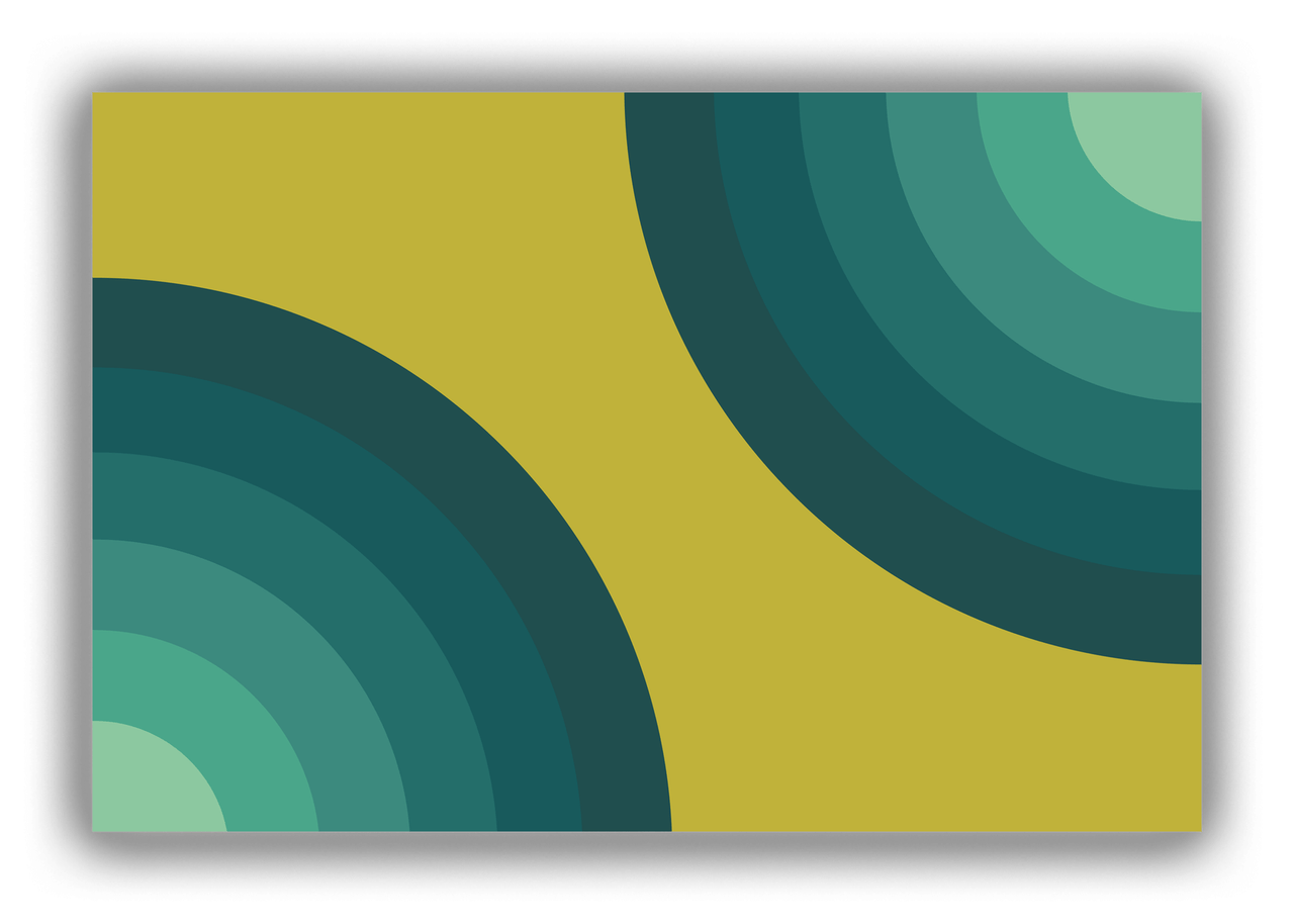 Retro Radial Canvas Wrap & Photo Print - Front View