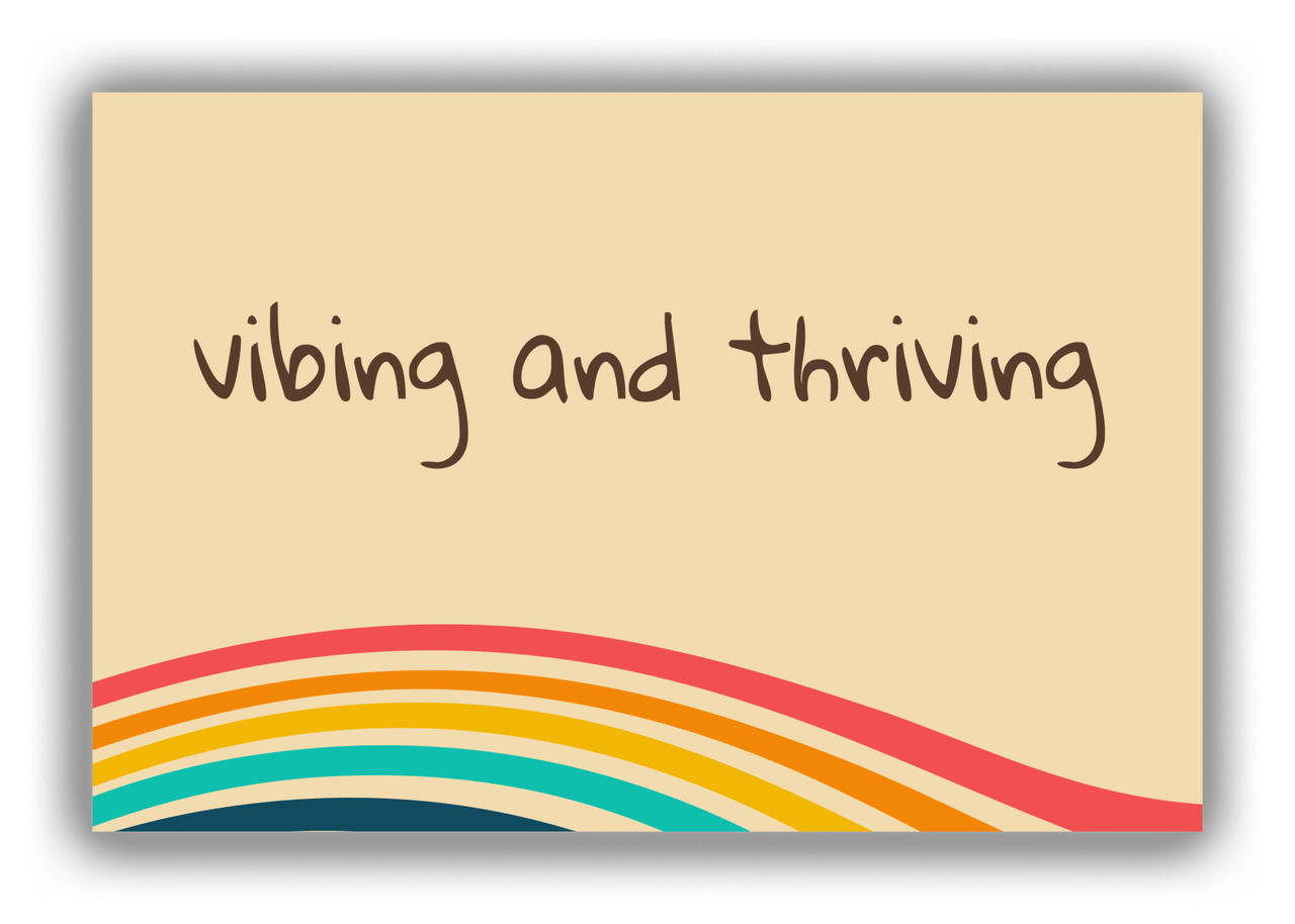 Retro Vibing And Thriving Canvas Wrap & Photo Print - Front View