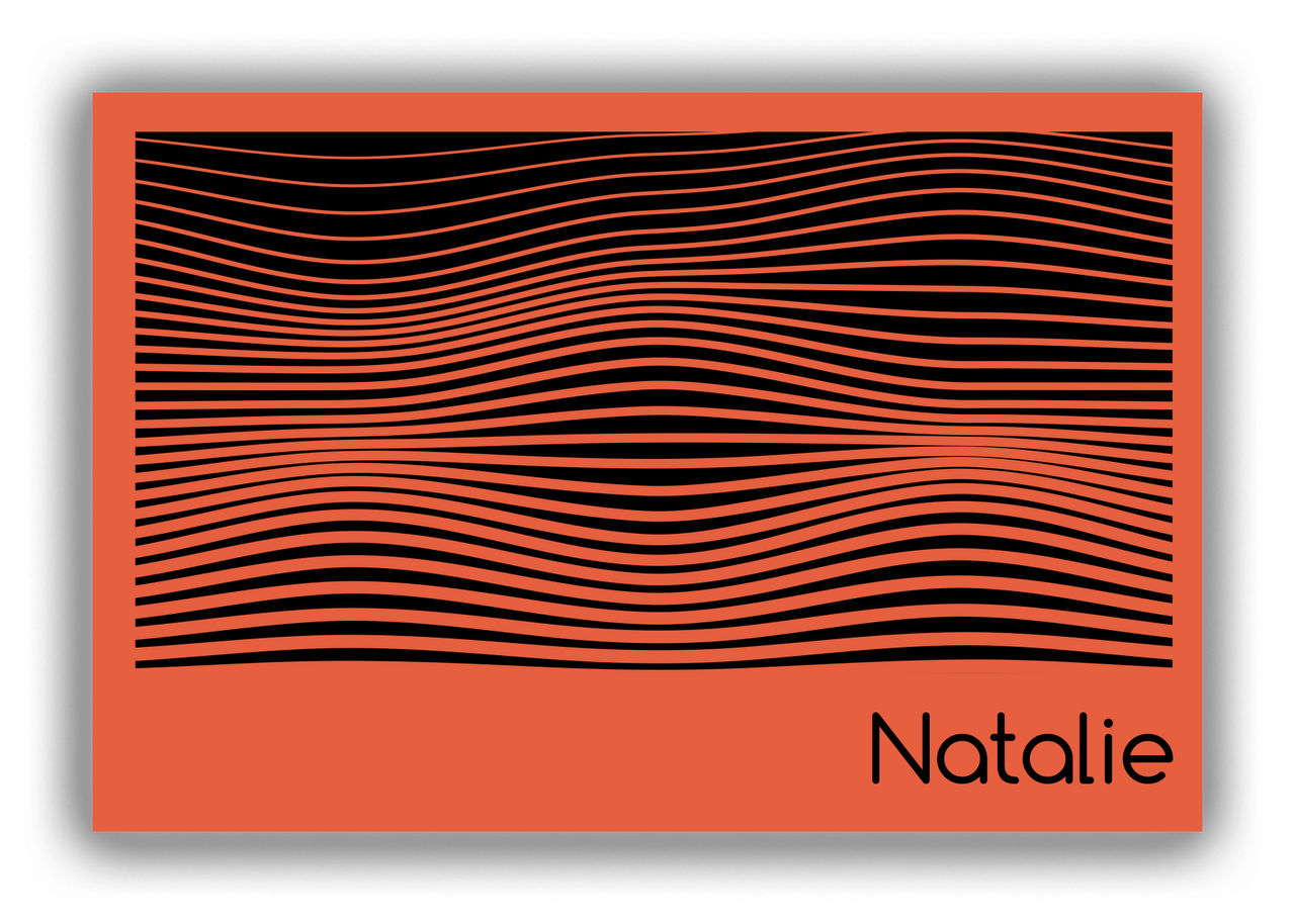 Personalized Retro Waves Canvas Wrap & Photo Print - Front View
