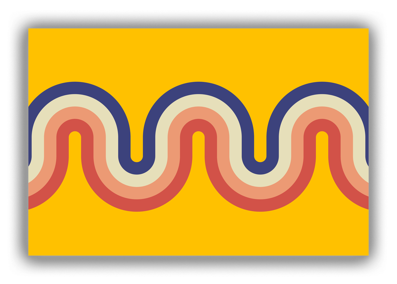 Retro Waves Canvas Wrap & Photo Print - Front View