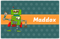 Thumbnail for Personalized Robots Placemat V - Robot Gears - Robot III -  View