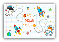 Thumbnail for Personalized Rocket Ships Canvas Wrap & Photo Print I - Star Tiger - White Background - Front View