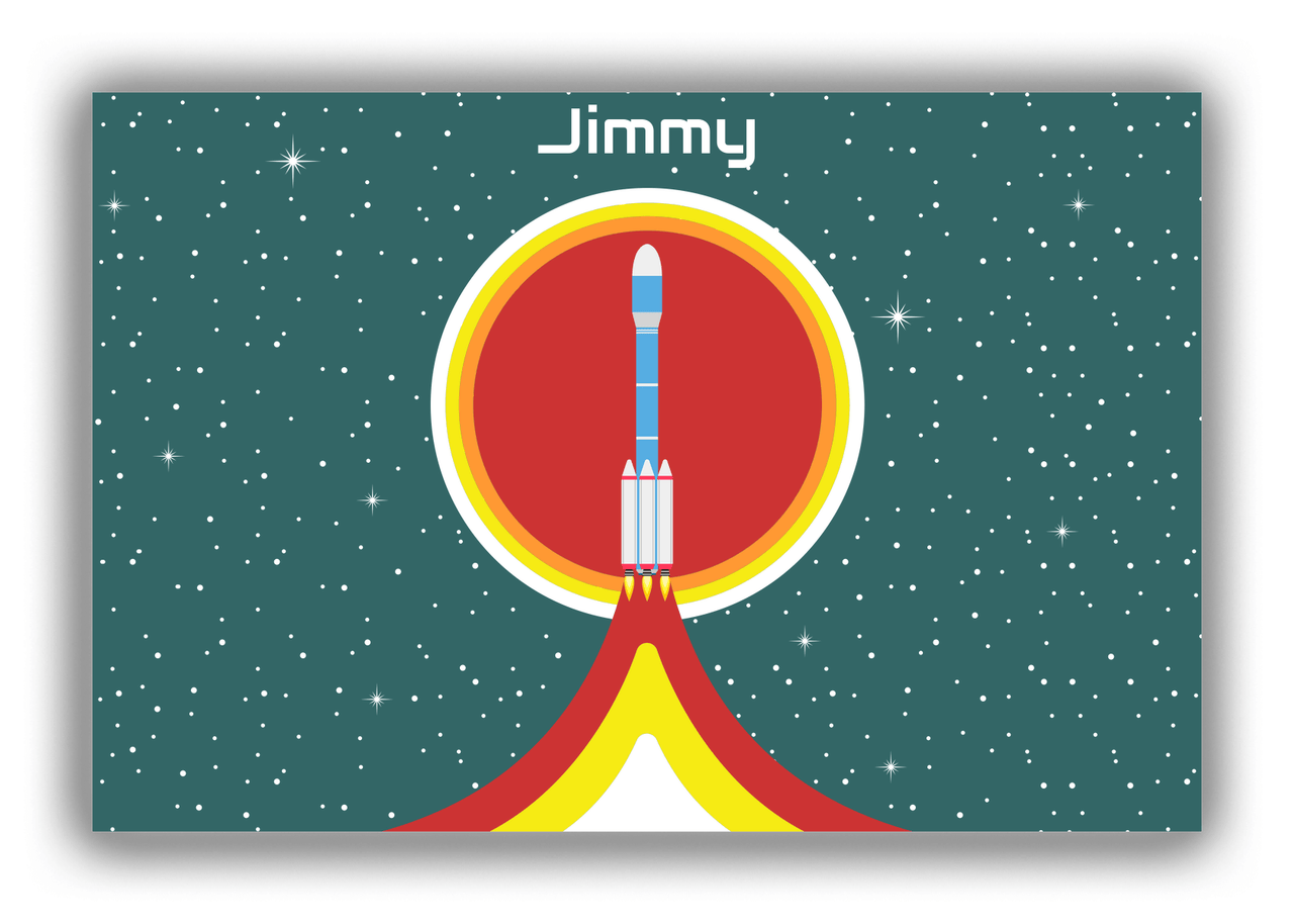 Personalized Rocket Ships Canvas Wrap & Photo Print X - Rocket Ship V - Front View