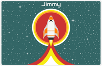 Thumbnail for Personalized Rocket Ship Placemat X - Rocket Launch - Rocket I -  View