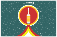 Thumbnail for Personalized Rocket Ship Placemat X - Rocket Launch - Rocket IV -  View