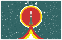 Thumbnail for Personalized Rocket Ship Placemat X - Rocket Launch - Rocket VI -  View