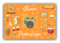 Thumbnail for Personalized School Band Canvas Wrap & Photo Print VIII - Orange Background - Front View