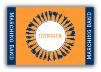Thumbnail for Personalized School Band Canvas Wrap & Photo Print XVII - Orange Background - Front View