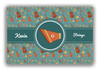 Thumbnail for Personalized School Band Canvas Wrap & Photo Print XXI - Dark Teal Background - Strings V - Front View
