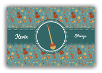 Thumbnail for Personalized School Band Canvas Wrap & Photo Print XXI - Dark Teal Background - Strings VIII - Front View