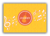 Thumbnail for Personalized School Band Canvas Wrap & Photo Print XXIII - Yellow Background - Cello - Front View