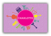 Thumbnail for Personalized School Band Canvas Wrap & Photo Print XXVII - Purple Background - Front View