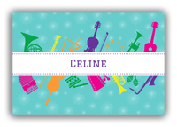 Thumbnail for Personalized School Band Canvas Wrap & Photo Print XXIX - Teal Background - Front View