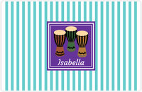 Thumbnail for Personalized School Band Placemat I - Teal Background - Congas -  View