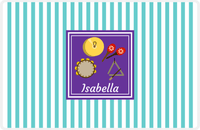 Thumbnail for Personalized School Band Placemat I - Teal Background - Hand Percussion -  View