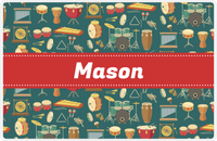 Thumbnail for Personalized School Band Placemat II - Green Background - Ribbon Nameplate -  View