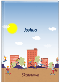 Thumbnail for Personalized Skateboarding Journal I - Blue Background - Front View
