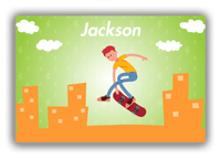 Thumbnail for Personalized Skateboarding Canvas Wrap & Photo Print II - Redhead Boy - Front View