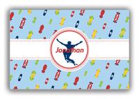 Thumbnail for Personalized Skateboarding Canvas Wrap & Photo Print IV - Skater Silhouette I - Front View