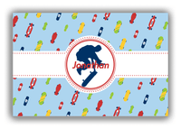 Thumbnail for Personalized Skateboarding Canvas Wrap & Photo Print IV - Skater Silhouette IV - Front View
