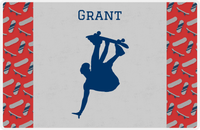 Thumbnail for Personalized Skateboarding Placemat III - Skater Silhouette VII -  View