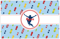 Thumbnail for Personalized Skateboarding Placemat IV - Skater Silhouette I -  View