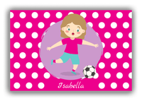 Thumbnail for Personalized Soccer Canvas Wrap & Photo Print XXIII - Portal Kick - Blonde Girl I - Front View